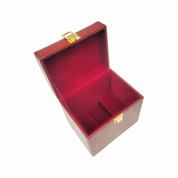 Custom PU Leather Perfume Packaging Box Jewelry Box Cosmetics Display Box