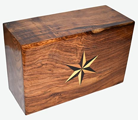 Custom Design American Style Wooden Cremation Urn for Ashes