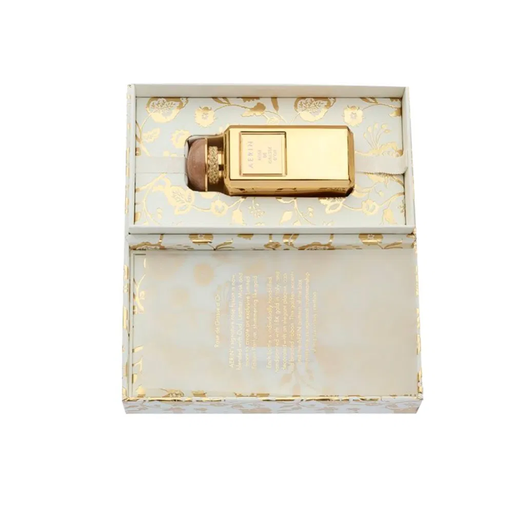 Custom Printed Logo High End Paper Cosmetic Box Gift Packaging Perfume Box
