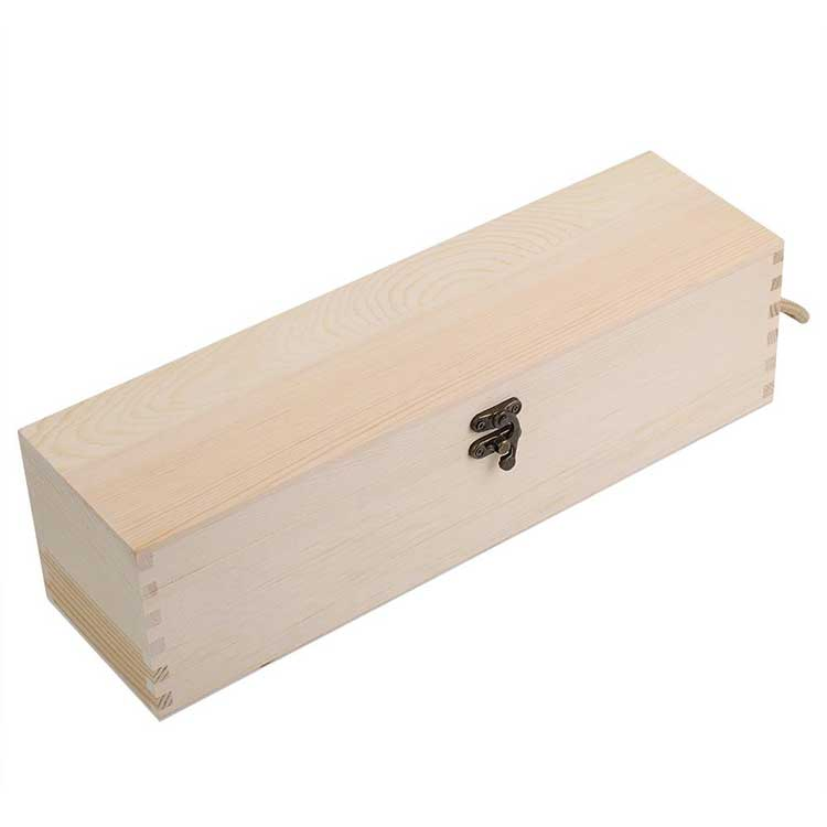 Custom High-Quality Wooden Wine Box for Eco-Friendly Gifts