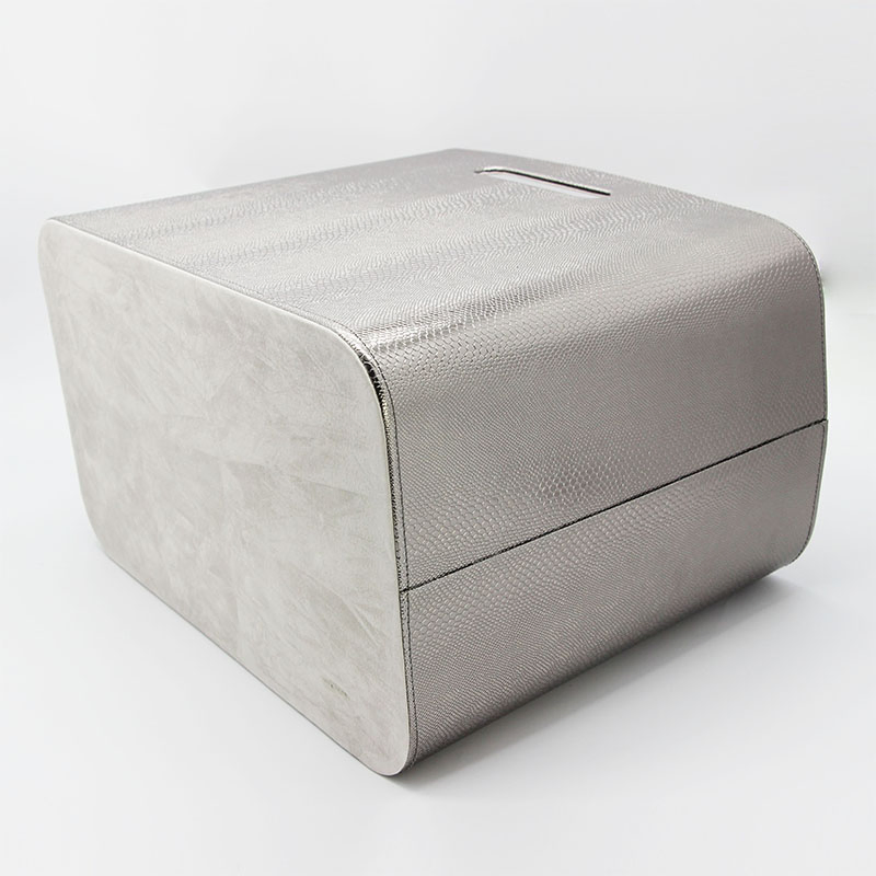 High End Fashion Color Changing Leather Packaging Rectangular Gift Storage Box