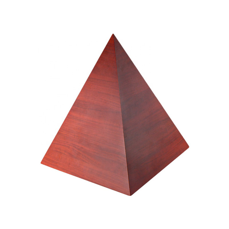 Custom Luxury Creative Pyramid Shape MDF Wooden Cigar Humidor Storage Box
