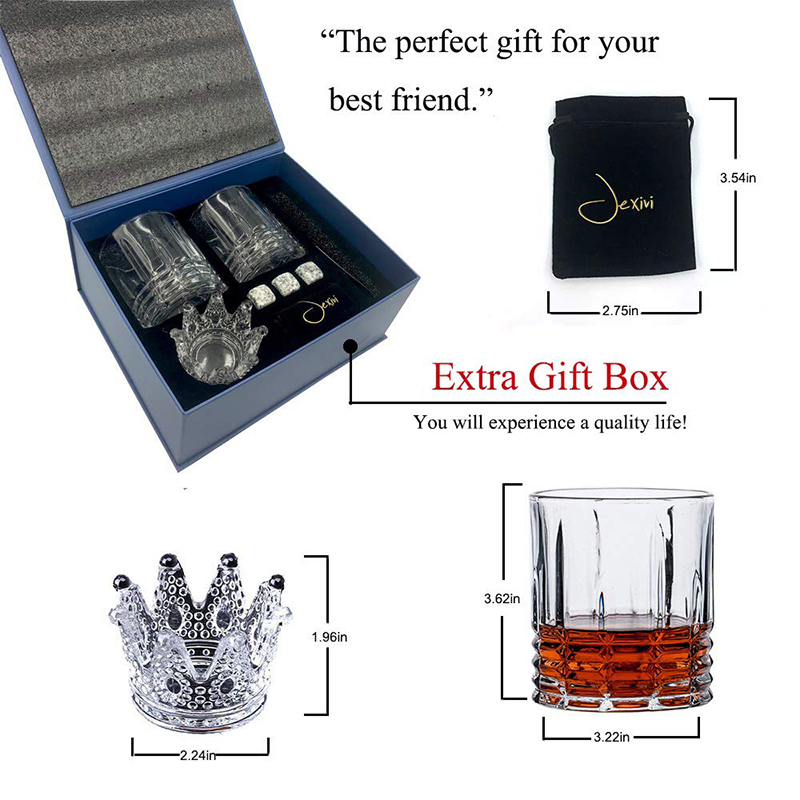 Customized Elegant Paper Packaging Whisky Set Gift Storage Box