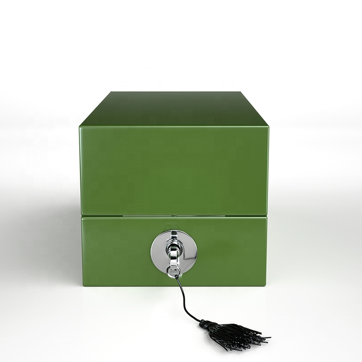 High End Packaging Top Class Luxury Wood Perfume Packaging Box Metal Lock Arab Laser Cutting MDF Gift Perfume Storage Wooden Box