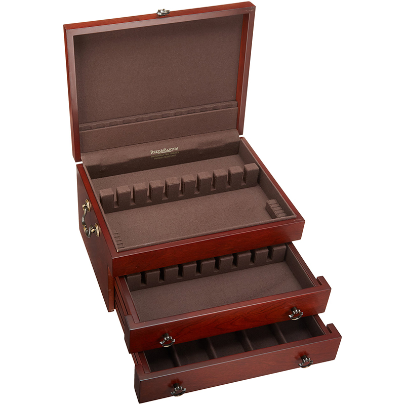 Custom Fashion High End Cutlery Set Storage Wooden Packing Box for Gift