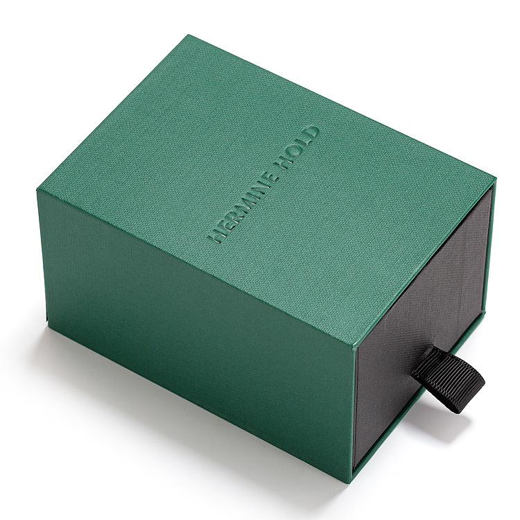 Elegant Customized Green Gift Drawer Box for Luxury Packaging
