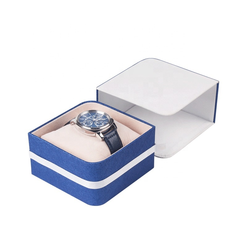 Custom Deluxe Cardboard Gift Boxes Drawer Paper Watch Box with Pillows