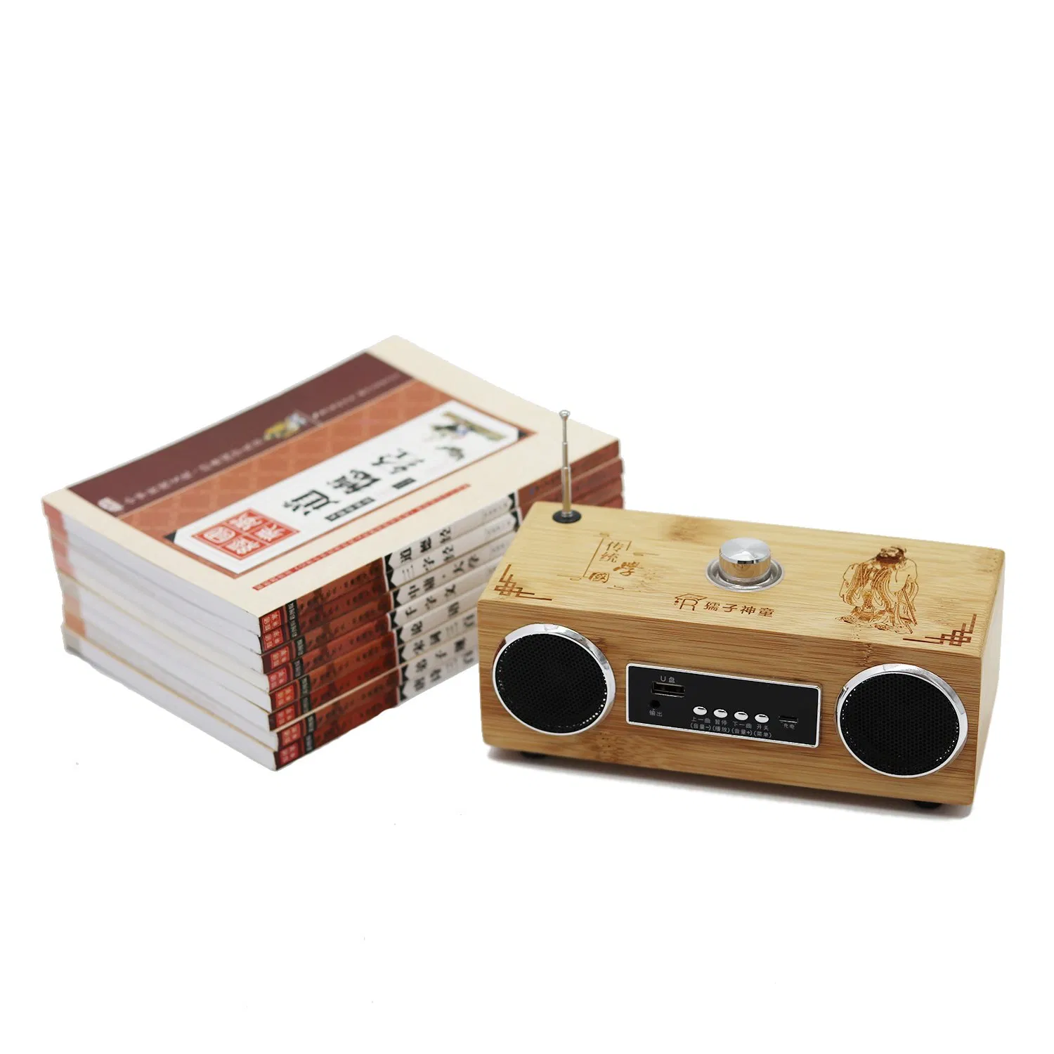 Customed Creative Design Bamboo Wooden Gift Packaging Rectangle Audio Box