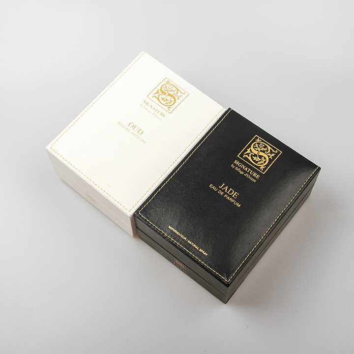 Luxury Design Best Sales Wholesale Custom Printed Folded Leather Perfume Packaging Box Perfume Box Logo Gift