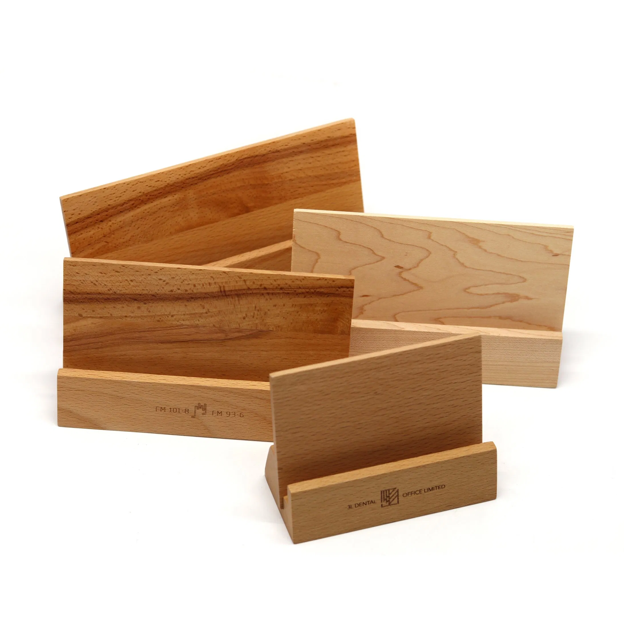 Natural Solid Wood Handmade Desk Calendar Gift Stands Box for Desk Organizer