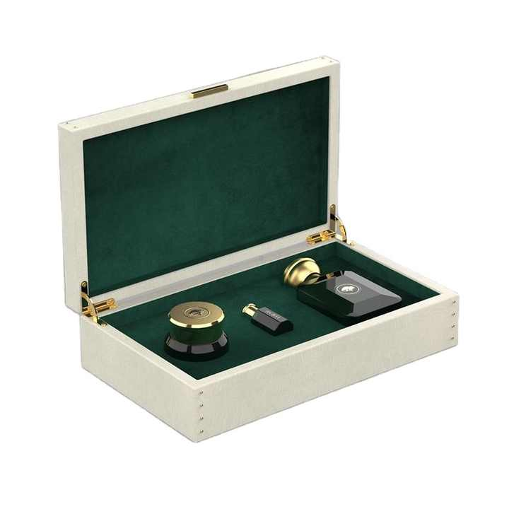 Customized Luxury Packaging Box Leather Perfume Box Skin Care Product Box