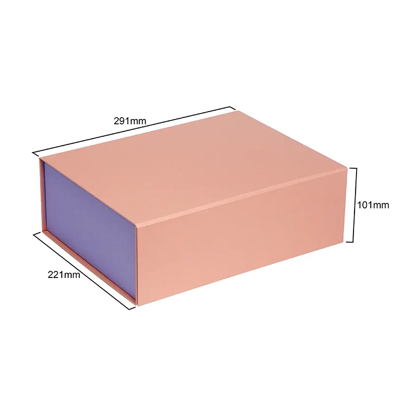 Custom Print Rigid Hard Cardboard Folding Magnet Paper Packing Box for Gift