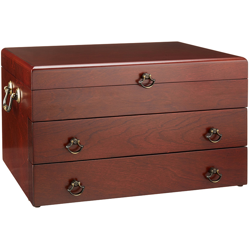 Custom Fashion High End Cutlery Set Storage Wooden Packing Box for Gift