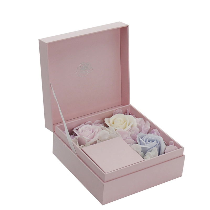Custom Romantic Eternal Flower Gift Packaging Box for Storing Rings