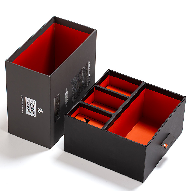 Elegant Wine Box with Internal Drawer for Gift Packaging