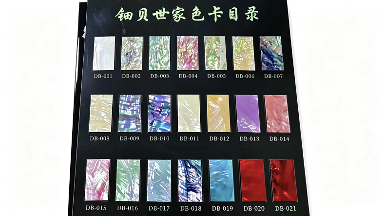Shell color chart