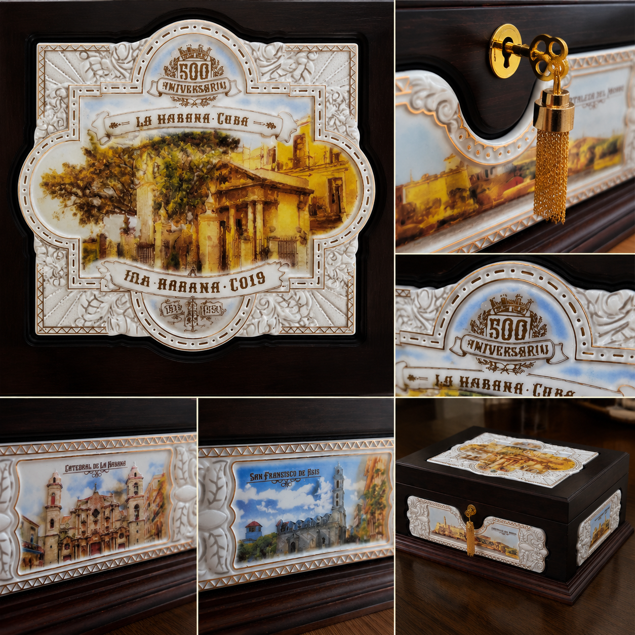 Luxury cigar box internal structure