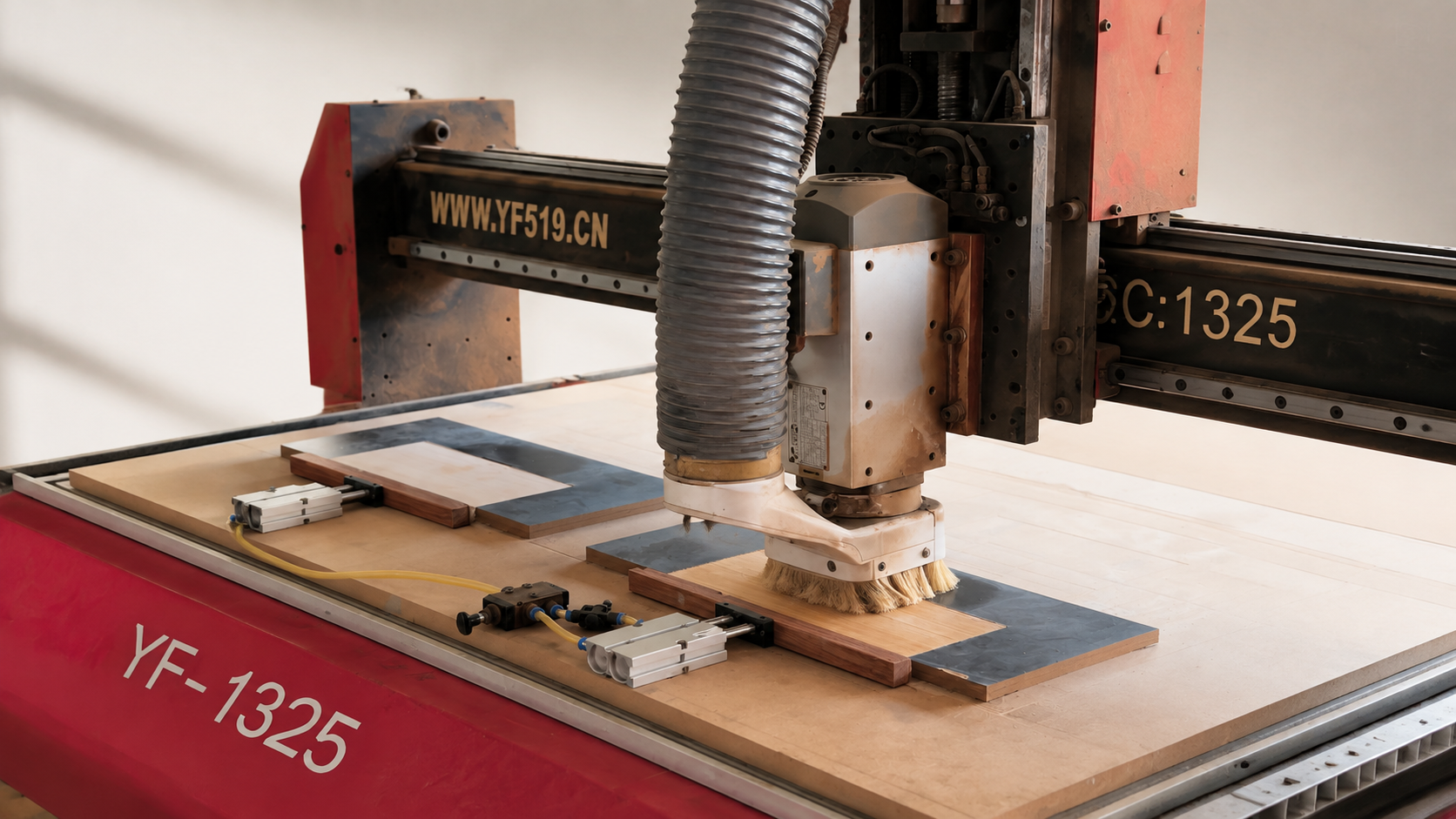 CNC machine woodworking process