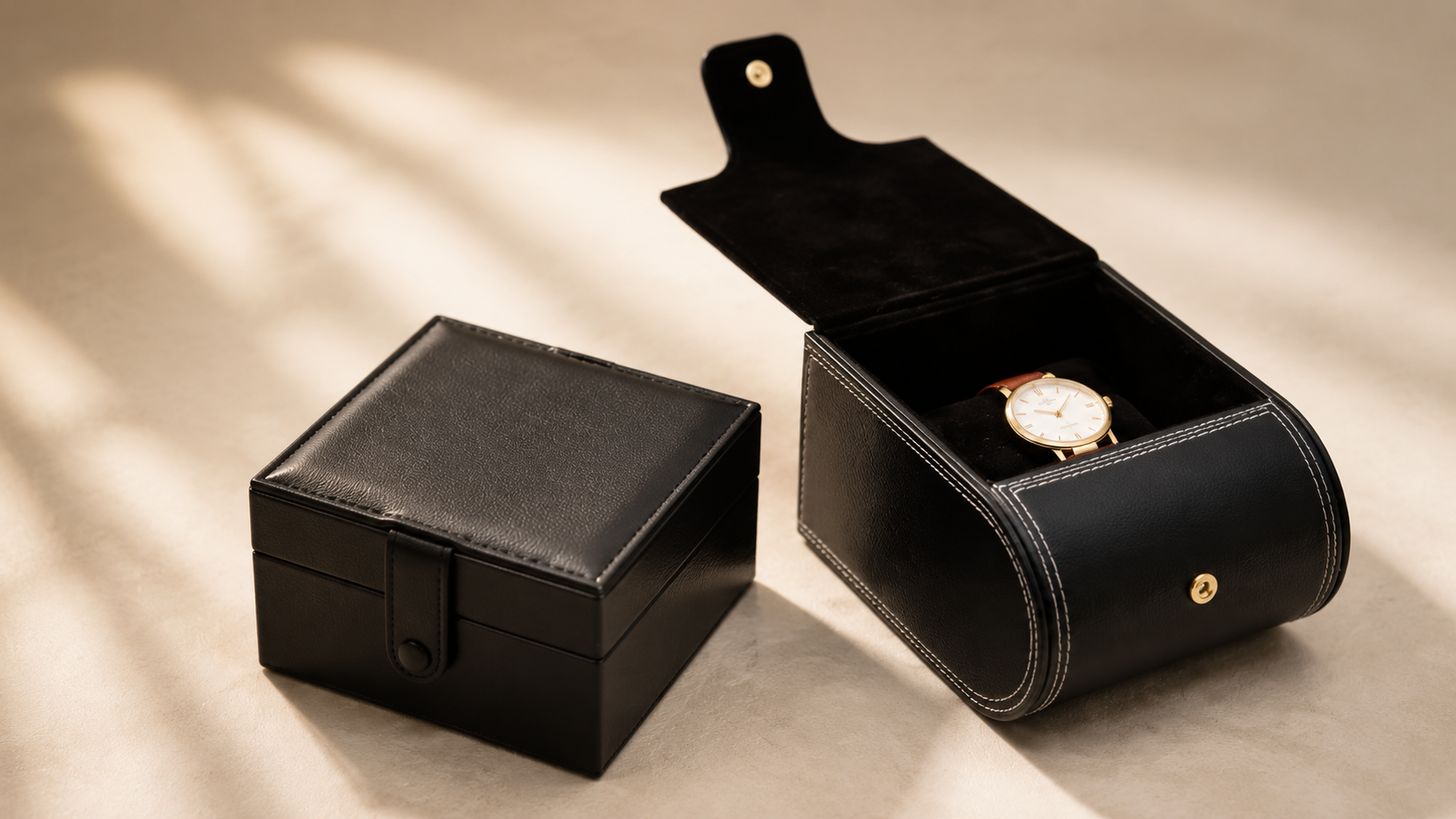 Leather used for luxury watch packaging box
