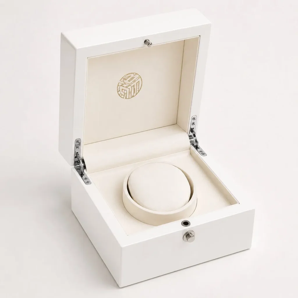 Luxury Wooden Watch Box Single Watch Display Case Premium Gift Packaging