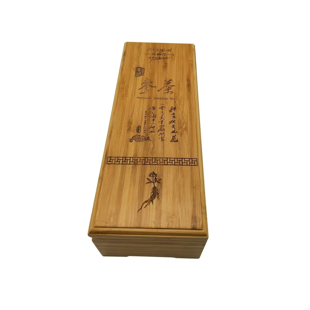 Custom Size Carbonized Bamboo Tea Packaging Box Gift Storage Box