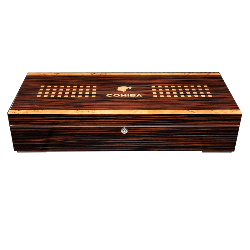 Custom Modern Gigh End Spanish Cedar Piano Lacquer Cigar Humidor