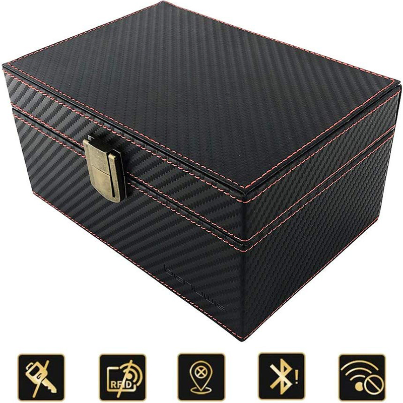 OEM Luxury Large Capacity Leather Storage Box for Mobile Phone / Card / Car Key