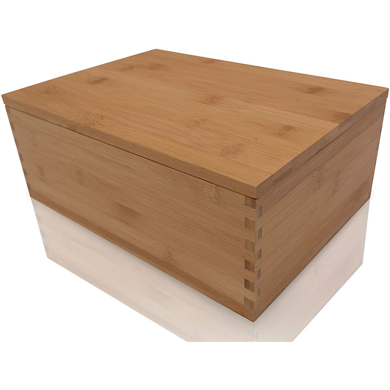 Custom Dovetail Design Discrete Wooden Bamboo Stash Boxes Storage Packaging Box
