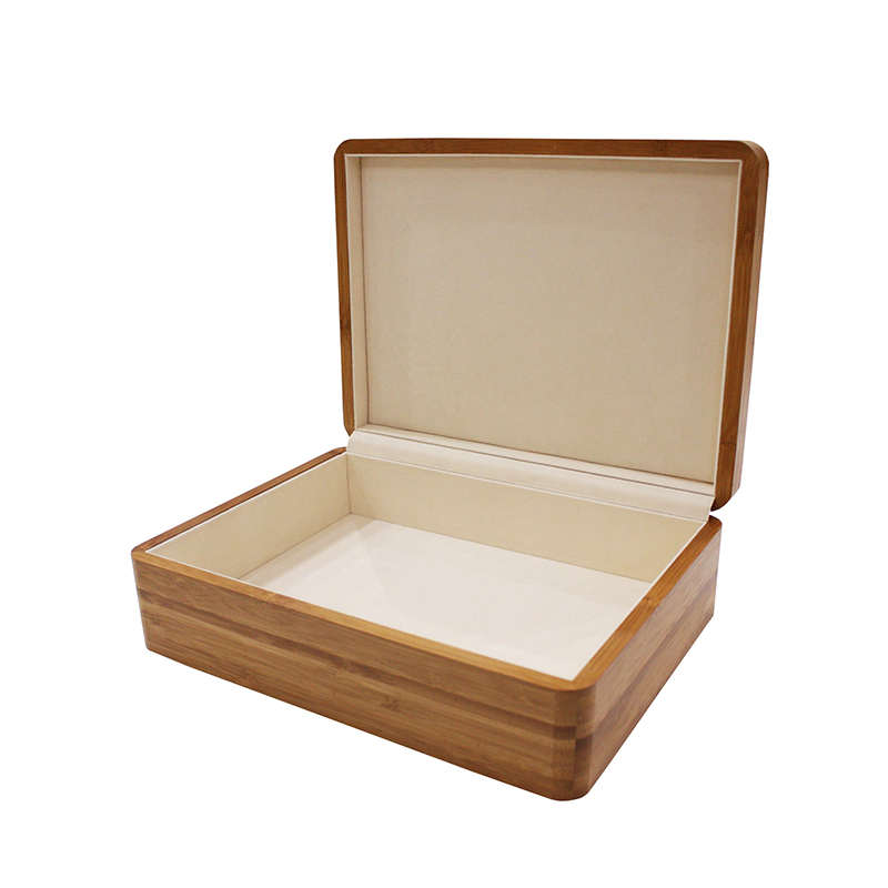 Customized High End Simple Bamboo Wooden Gift Packaging Box