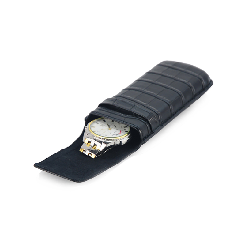 Luxury Popular Portable Leather Single Travel Watch Box for Gift