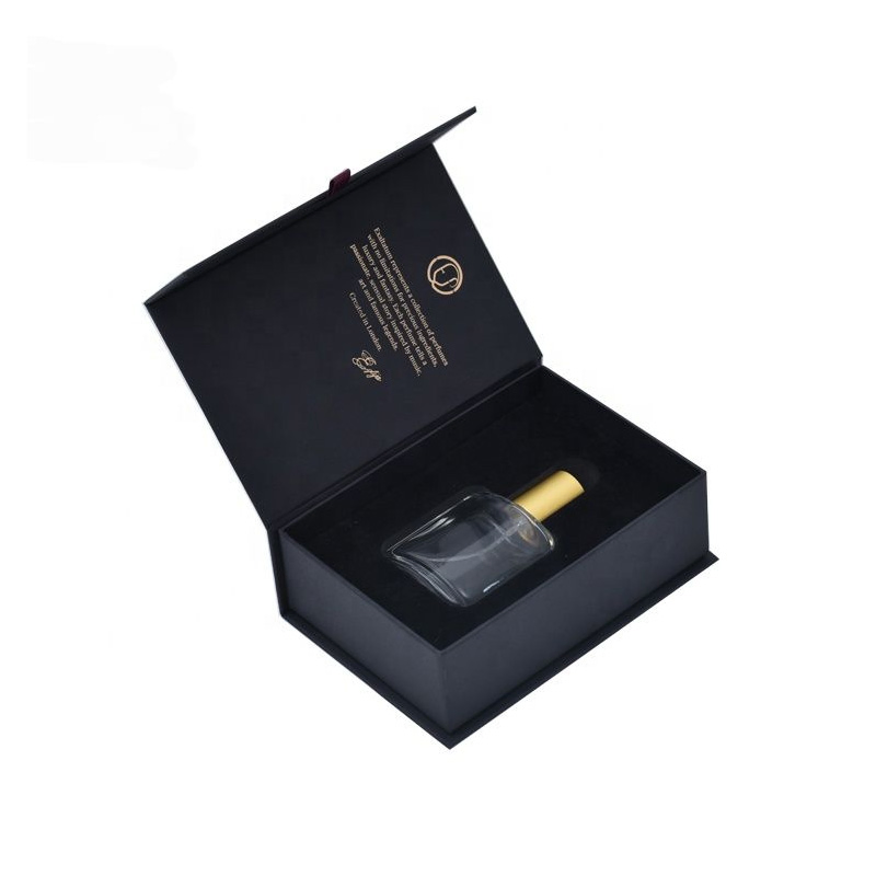 Custom Design High End Black Card Box Gift Luxury Packaging Perfume Box