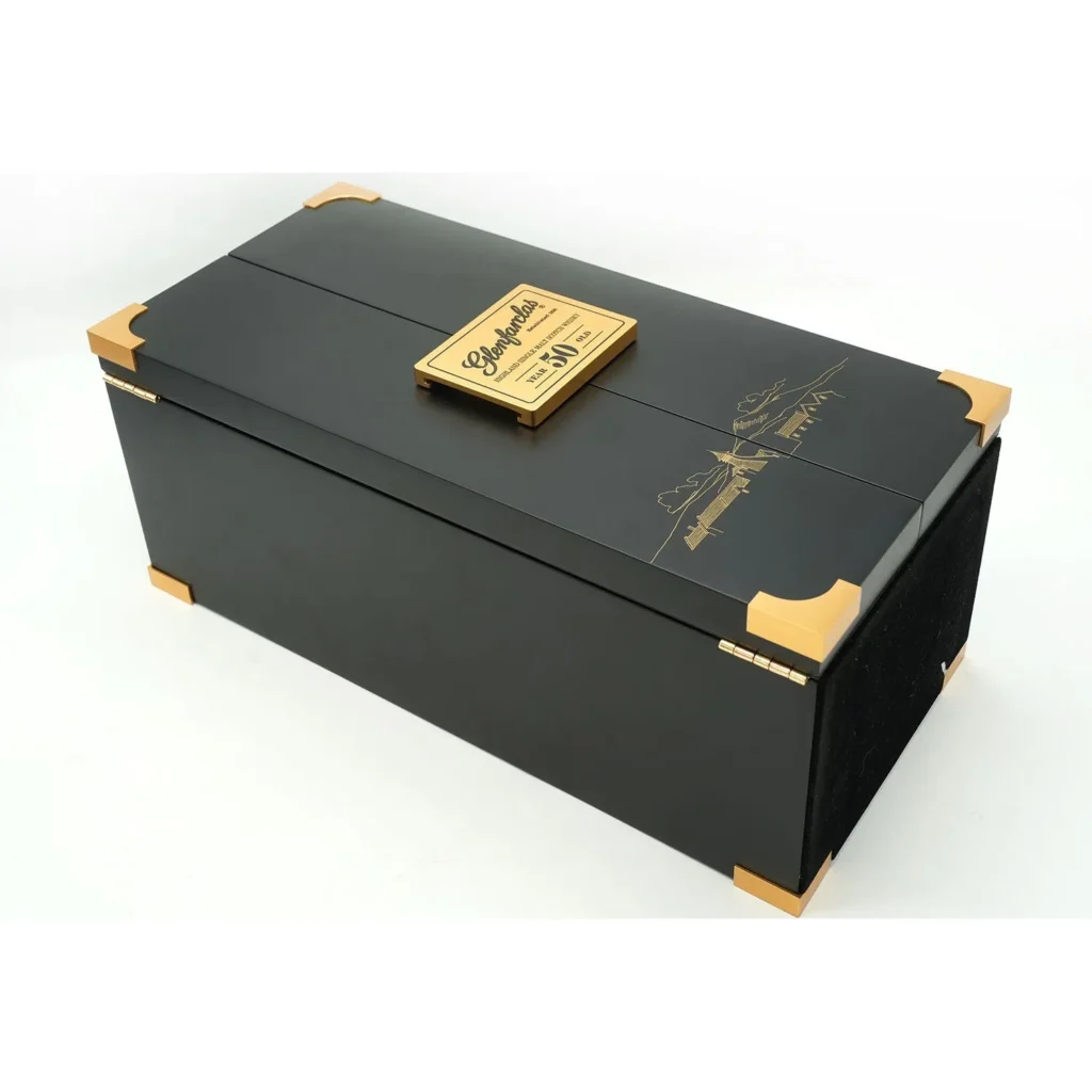 Custom Luxury Packaging Box Wine Bottle Black Wooden Gift Box for Red Wine