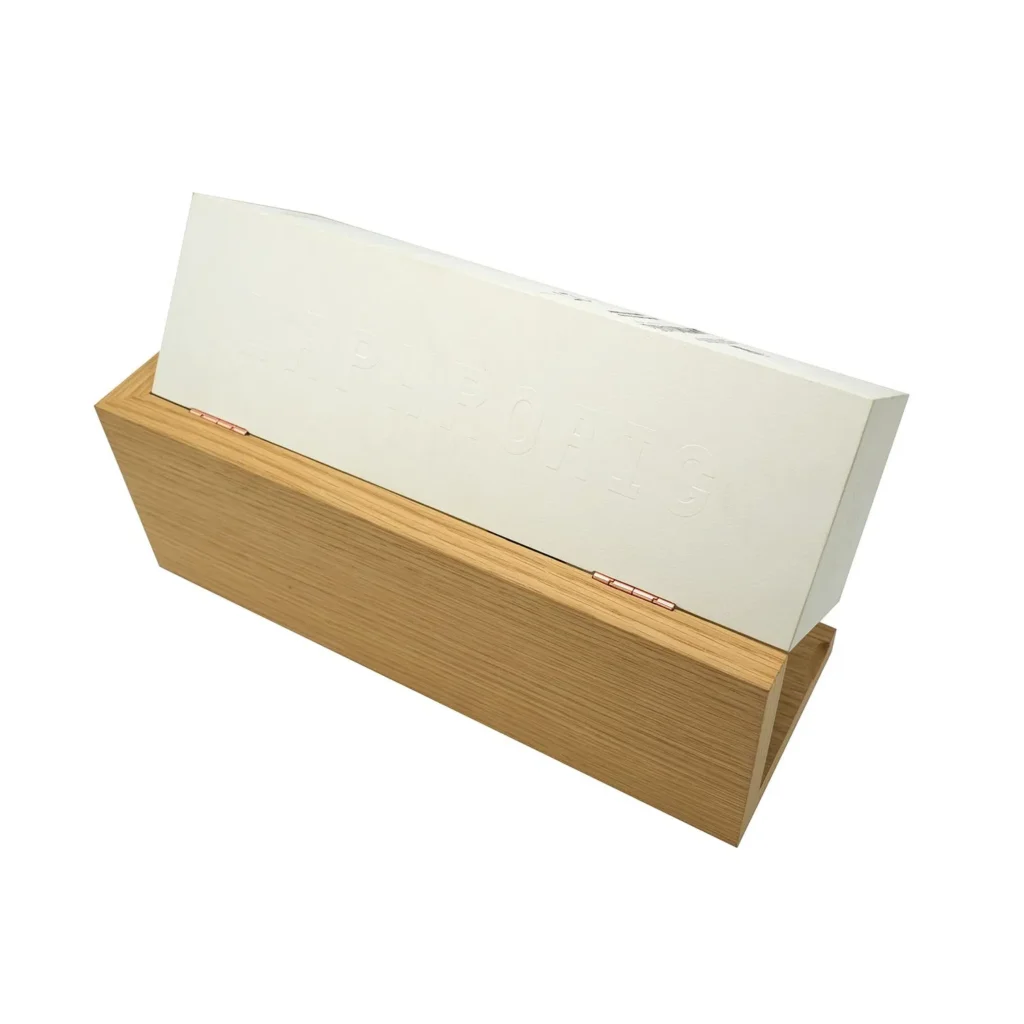 Custom Folding Magnetic Gift Box Wooden Luxury Wine Bottle Box Packaging