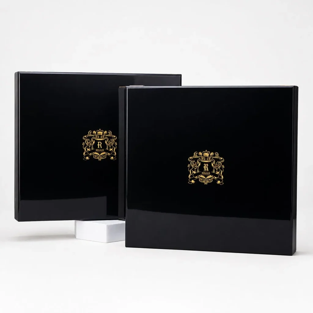Custom Piano Lacquer Wooden Box MDF Magnet Box Packaging Wooden Perfume Box