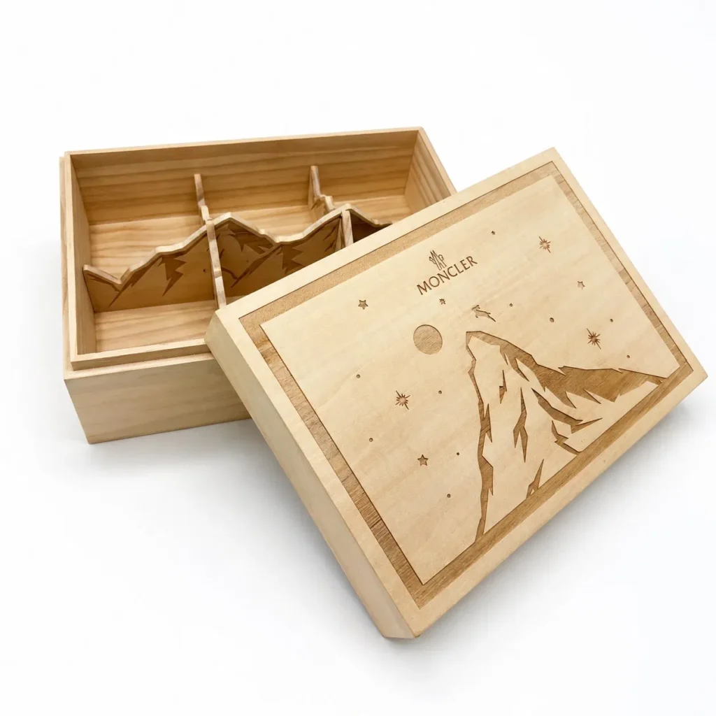 Wooden Storage Box Organizer Home Storage Container with Lid for Decorative Organization