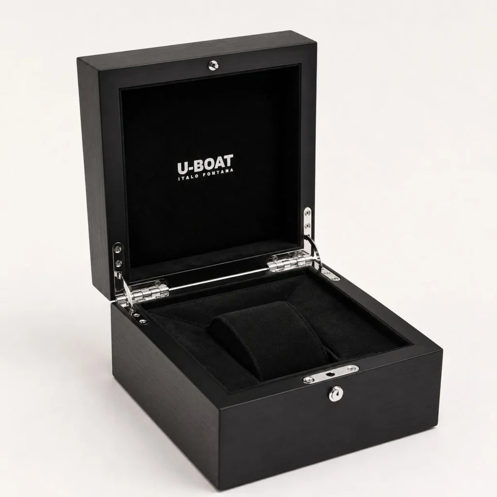 Luxury Wooden Watch Box Single Slot Display Case with Velvet Interior for Premium Timepiece Storage