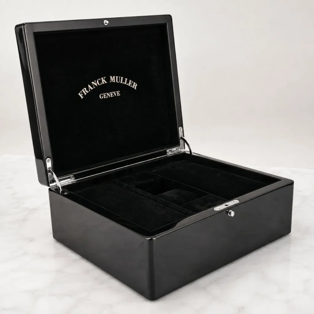 Luxury Wooden Watch Box Organizer with Magnetic Closure Custom Logo Velvet Interior Gift Packaging Case