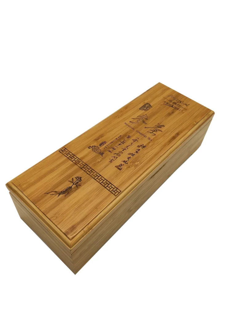 Custom Size Carbonized Bamboo Tea Packaging Box Gift Storage Box