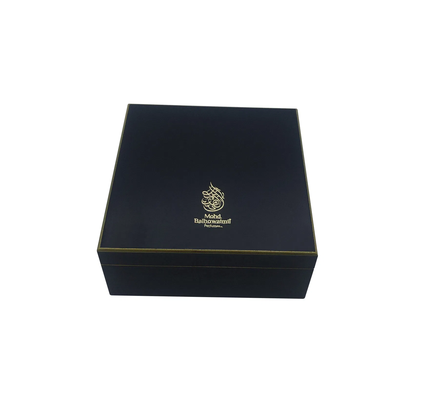 Customized Design Classic Shinny Black Lacquer Wooden Perfume Oud Box