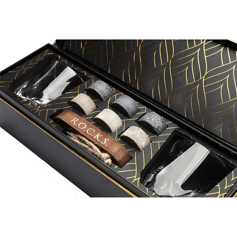 Custom Paper Packaging Whiskey Glass Set Wine Glass Storage Box