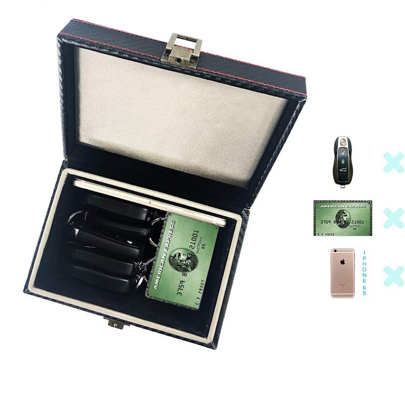 OEM Luxury Large Capacity Leather Storage Box for Mobile Phone / Card / Car Key