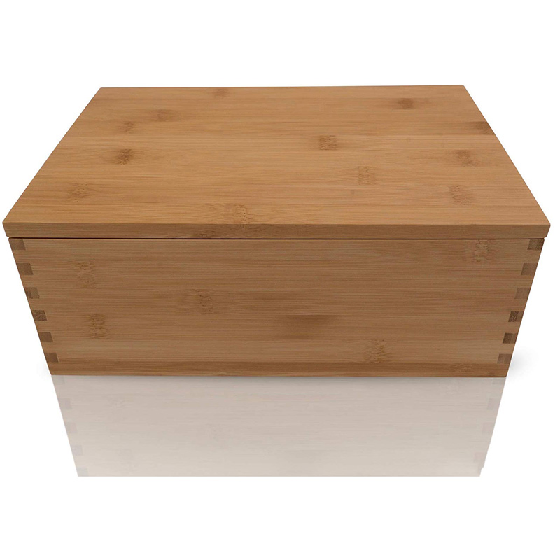 Custom Dovetail Design Discrete Wooden Bamboo Stash Boxes Storage Packaging Box