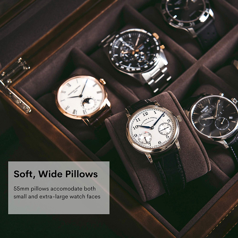 Customized Luxury Wooden Large 12-Slot Men Watch Gift Storage Box