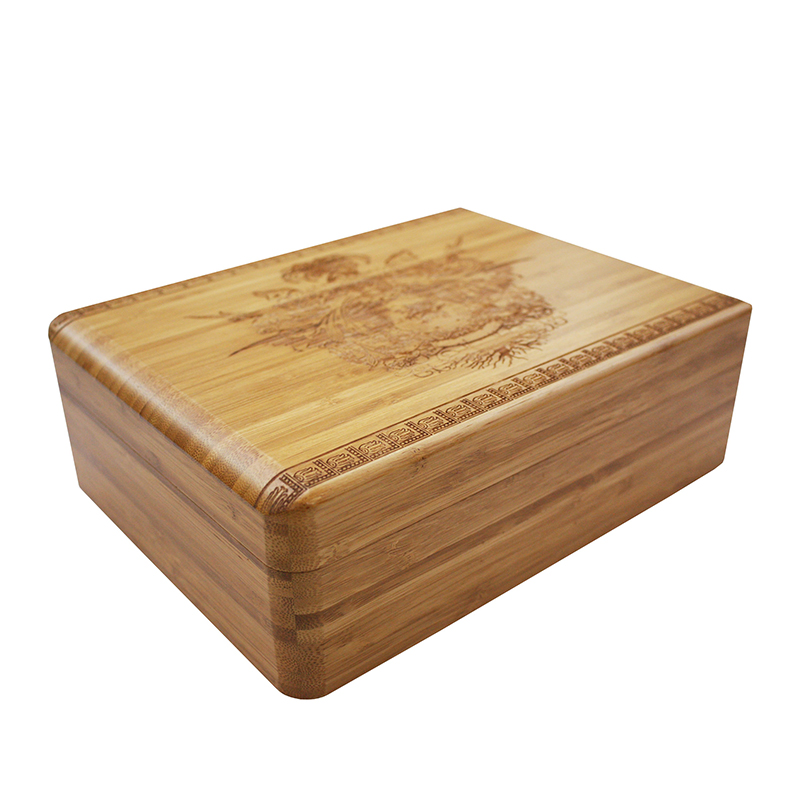 Customized High End Simple Bamboo Wooden Gift Packaging Box