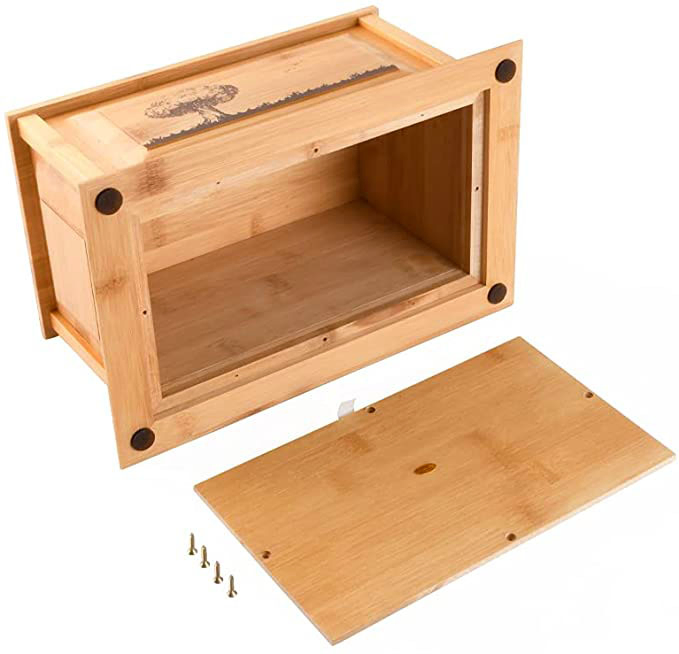 High Grade Natural Bamboo Graving Boxes Engraved Urn for Pet