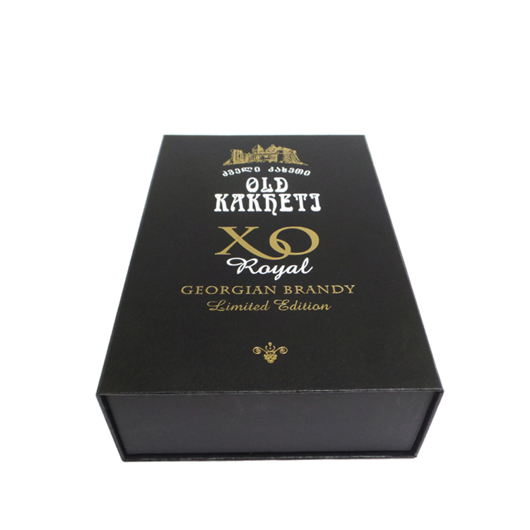 Custom Bronze Printing Gold Logo Luxury Tequila Box Gift Packaging Box