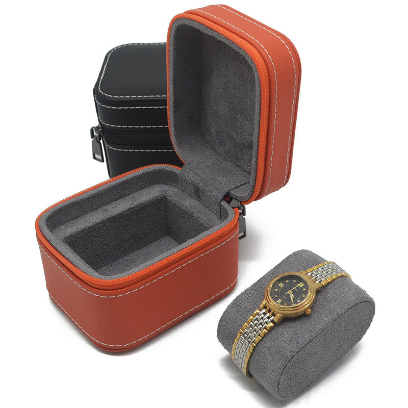 PU Leather Single Watch Display Stand Storage Watch Gift Collection Box