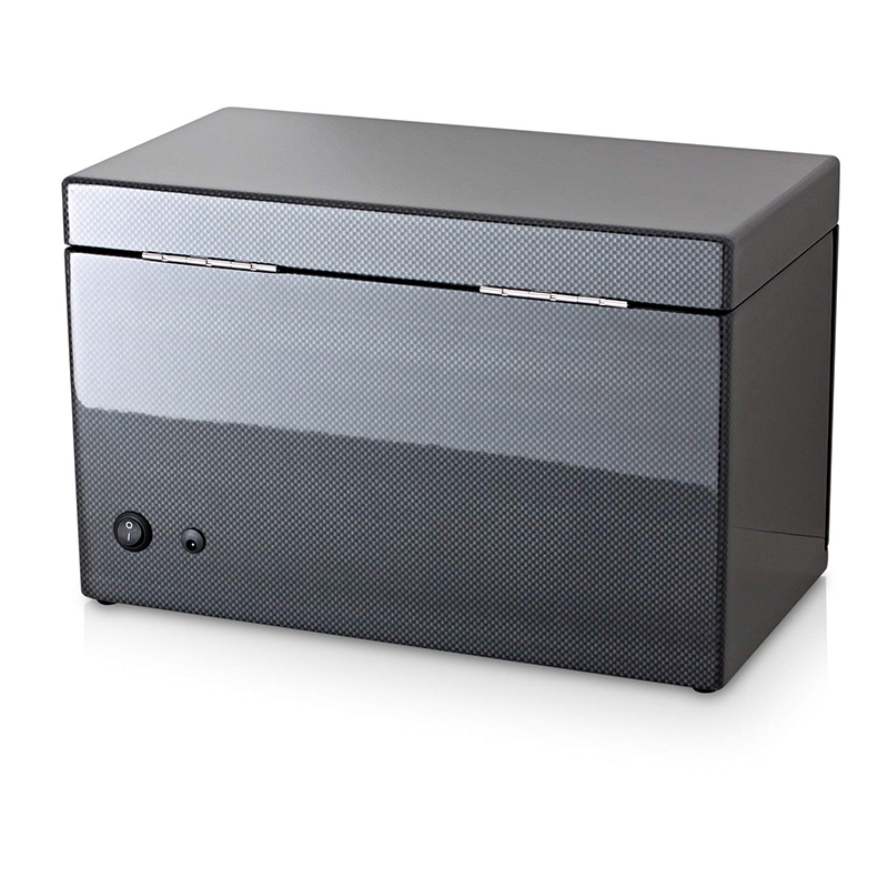 High End Luxury Black High Gloss Watch Winder Box with 2 Windering 3 Storages