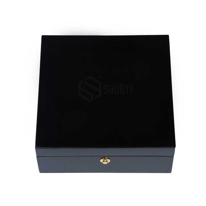 Customized Luxury Wooden Box Large Medium Density Fiberboard Wooden Essential Oil Perfume Wooden Box