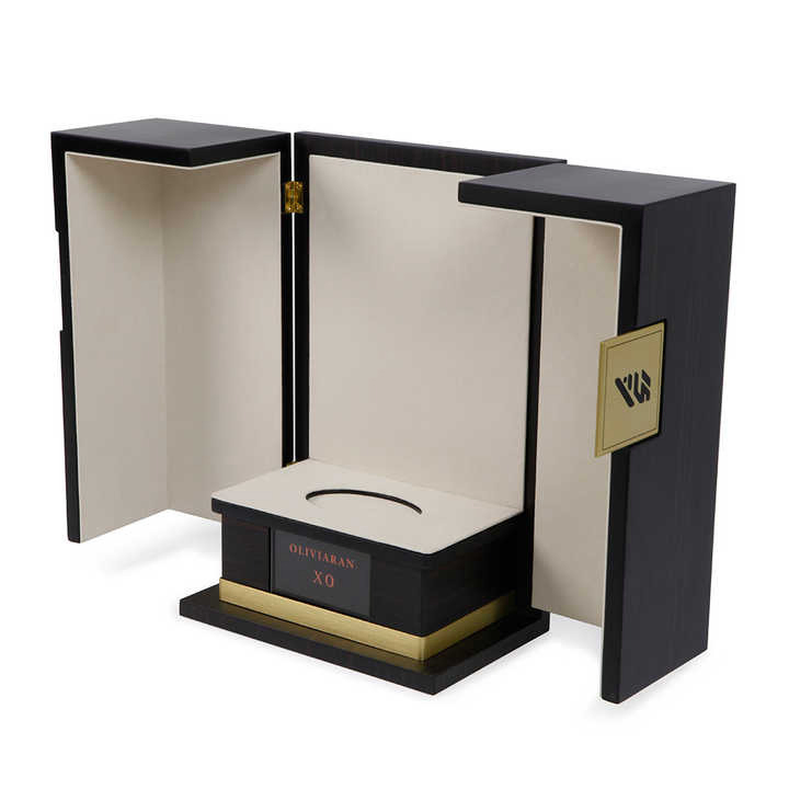 Customized Recyclable Silk Printed Logo Suede Wooden Box, Newly Designed Luxury Wooden Wine Box